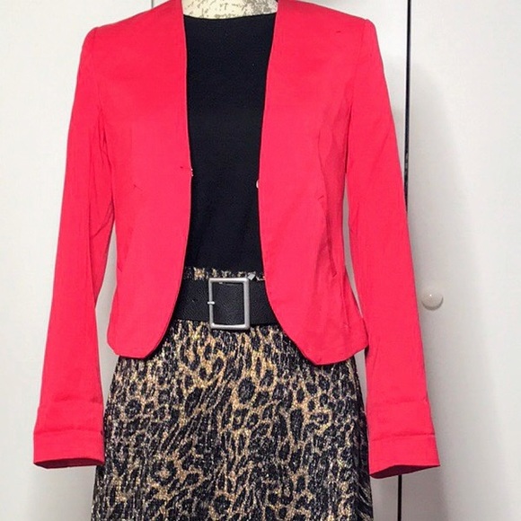 Red blazer jacket - Picture 7 of 9